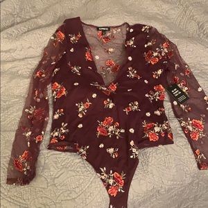 Floral pattern bodysuit